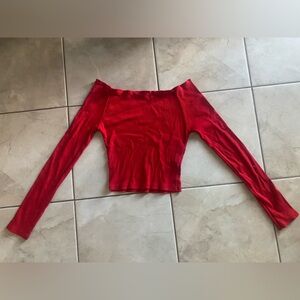 Red brandy Melville top